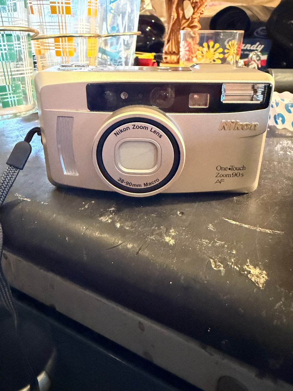 Nikon One Touch Zoom 90 AF 35mm camera met hoesje, Gebruikt, Compact, Ophalen of Verzenden, Nikon