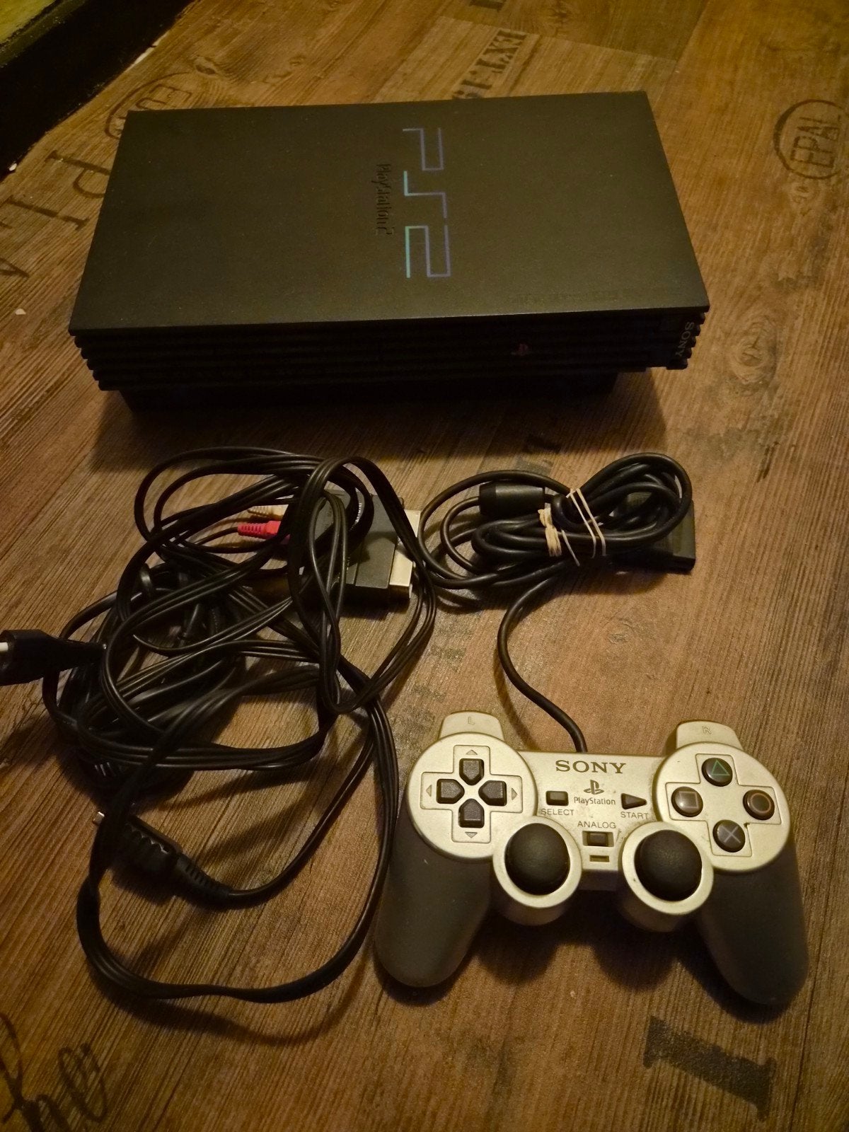 PlayStation 2 (PS2) Slim met controller en 7 games, Spelcomputers en Games, Zwart, Ophalen of Verzenden, Met 1 controller, Slim