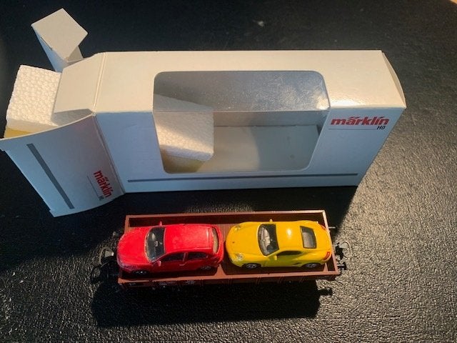 Marklin 00752-11 een 00755-09, Ophalen, Wisselstroom, Wagon, Zo goed als nieuw