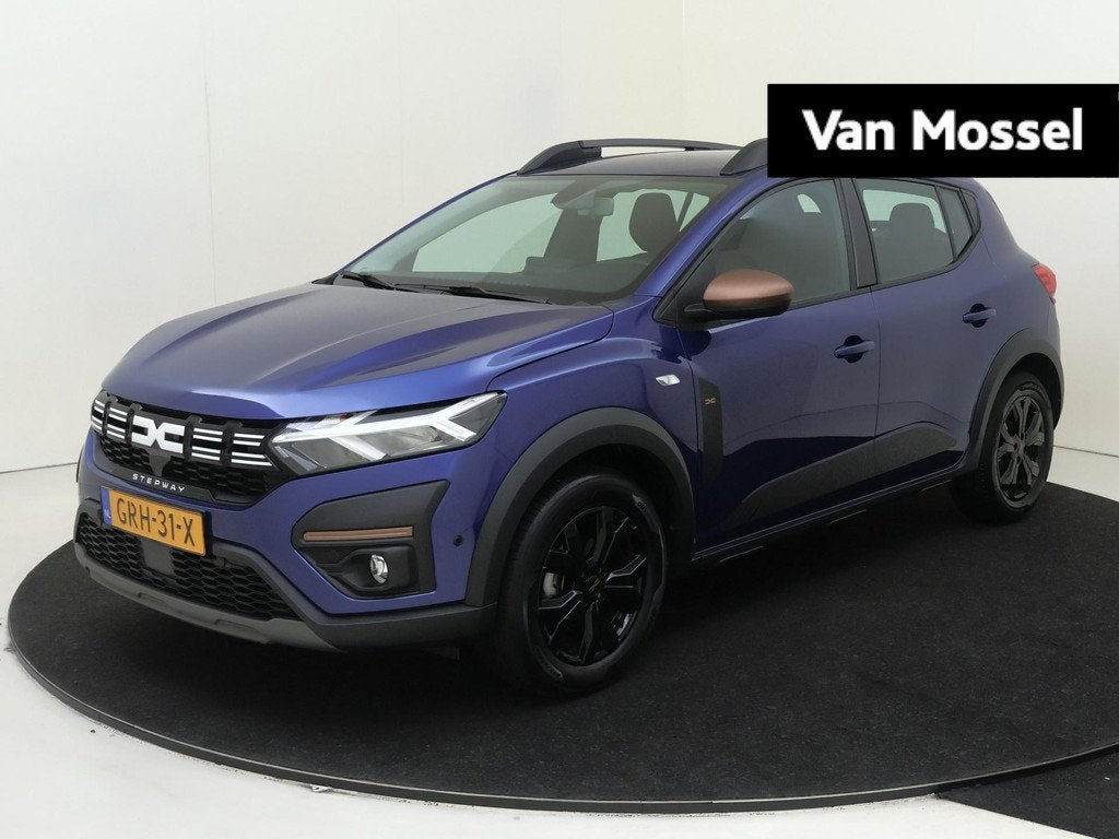 Dacia Sandero Stepway 1.0 TCe 100 ECO-G Up&Go | Apple Carpla, Auto's, Dacia, Voorwielaandrijving, Gebruikt, Euro 6, Blauw