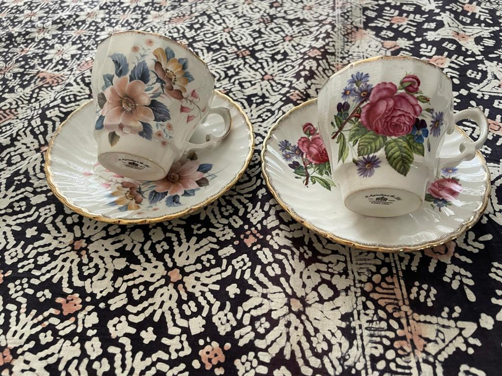 Kop en schotels, Ophalen of Verzenden, Gebruikt, Porselein, Kop en/of schotel