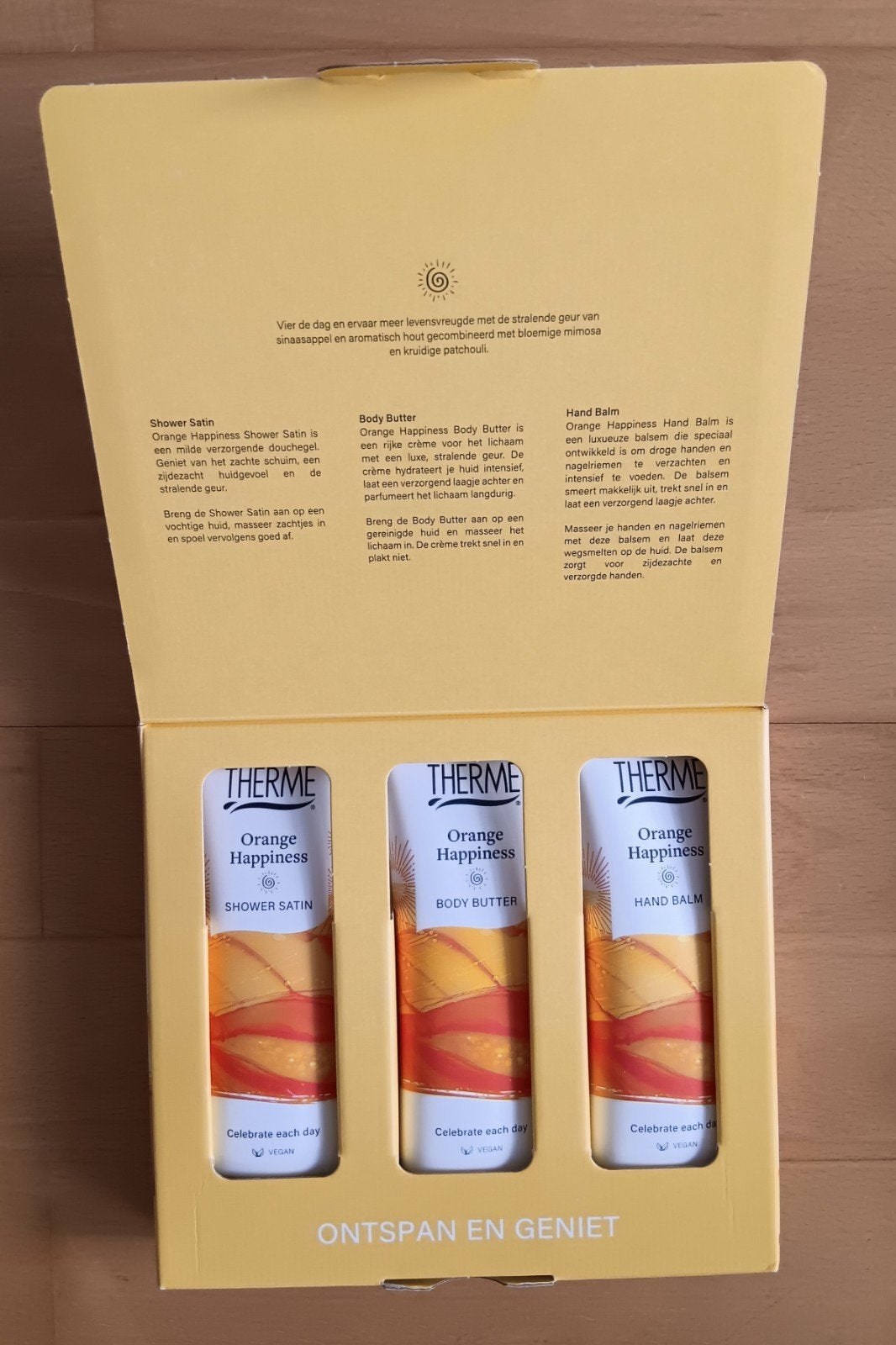 Therme Orange Happiness Cadeauset, Ophalen of Verzenden