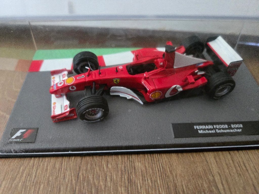 ferrari F2002-2002 michael schumacher model auto, Verzenden, Zo goed als nieuw, Auto, Overige merken