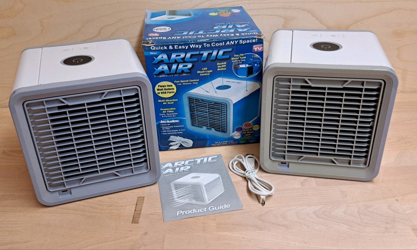 Artic Air mini airco's - 2 stuks, Gebruikt, Minder dan 60 m³, 3 snelheden of meer, Ophalen of Verzenden