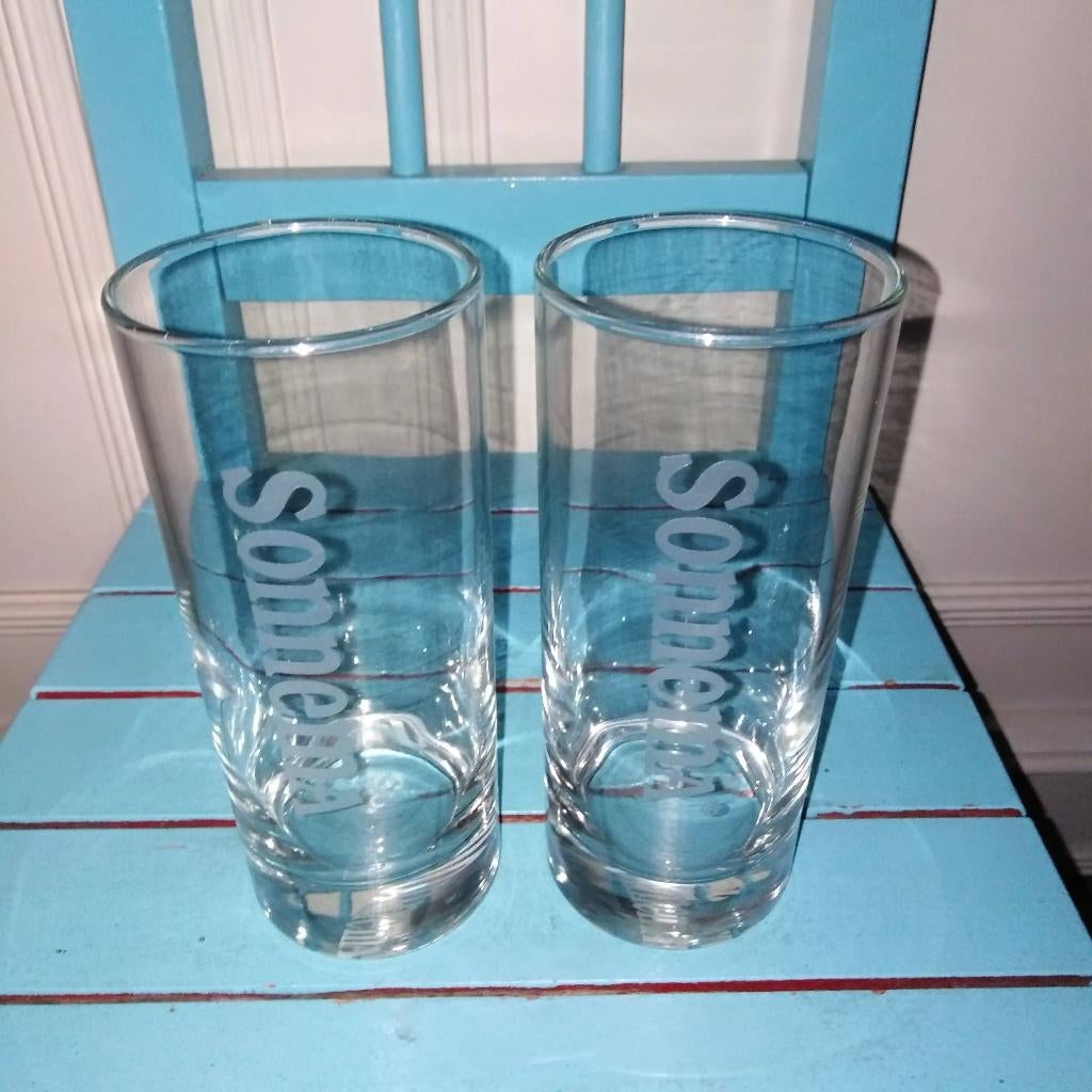 Sonnema longdrink glazen 14 cm hoog 2 stuks, Ophalen, Glas of Glazen, Gebruikt, Glas