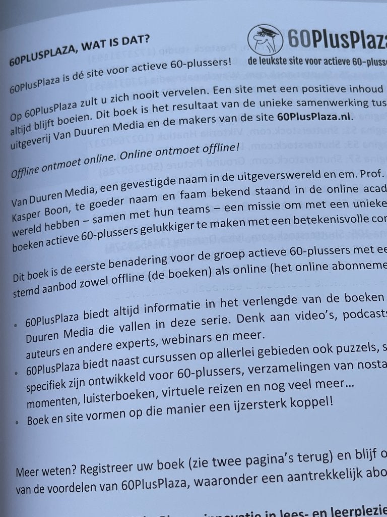 60PlusPlaza - Fit en gezond - Op basis  positieve gezondheid, Ophalen of Verzenden, Nieuw, Gezondheid en Conditie