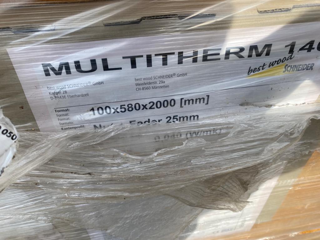 Multitherm 140 mm dik, Ophalen, 12 cm of meer, Steenwol, Zo goed als nieuw