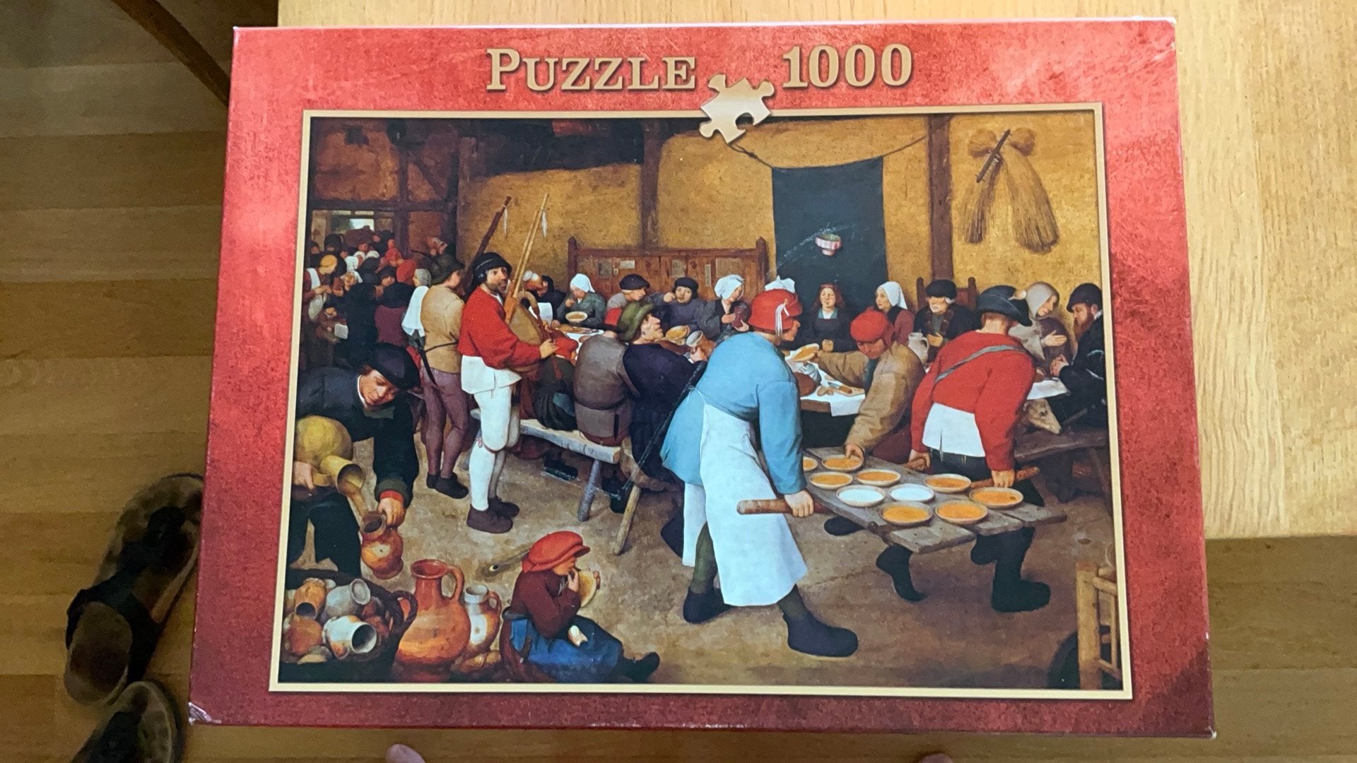 Brueghel de oude, Pieter, 1000 st Boerenbruiloft, Ophalen of Verzenden, 500 t/m 1500 stukjes, Zo goed als nieuw, Legpuzzel