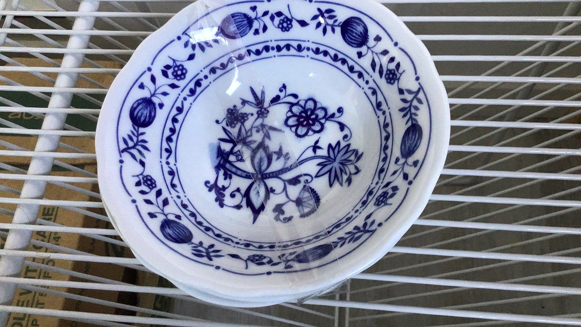 Zwiebelmuster schaaltjes blauw wit, Antiek en Kunst, Ophalen of Verzenden
