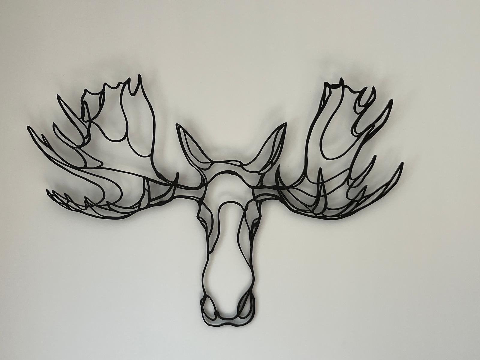 Moderne wanddecoratie (hoofd eland), Ophalen, Zo goed als nieuw, Wandhanger