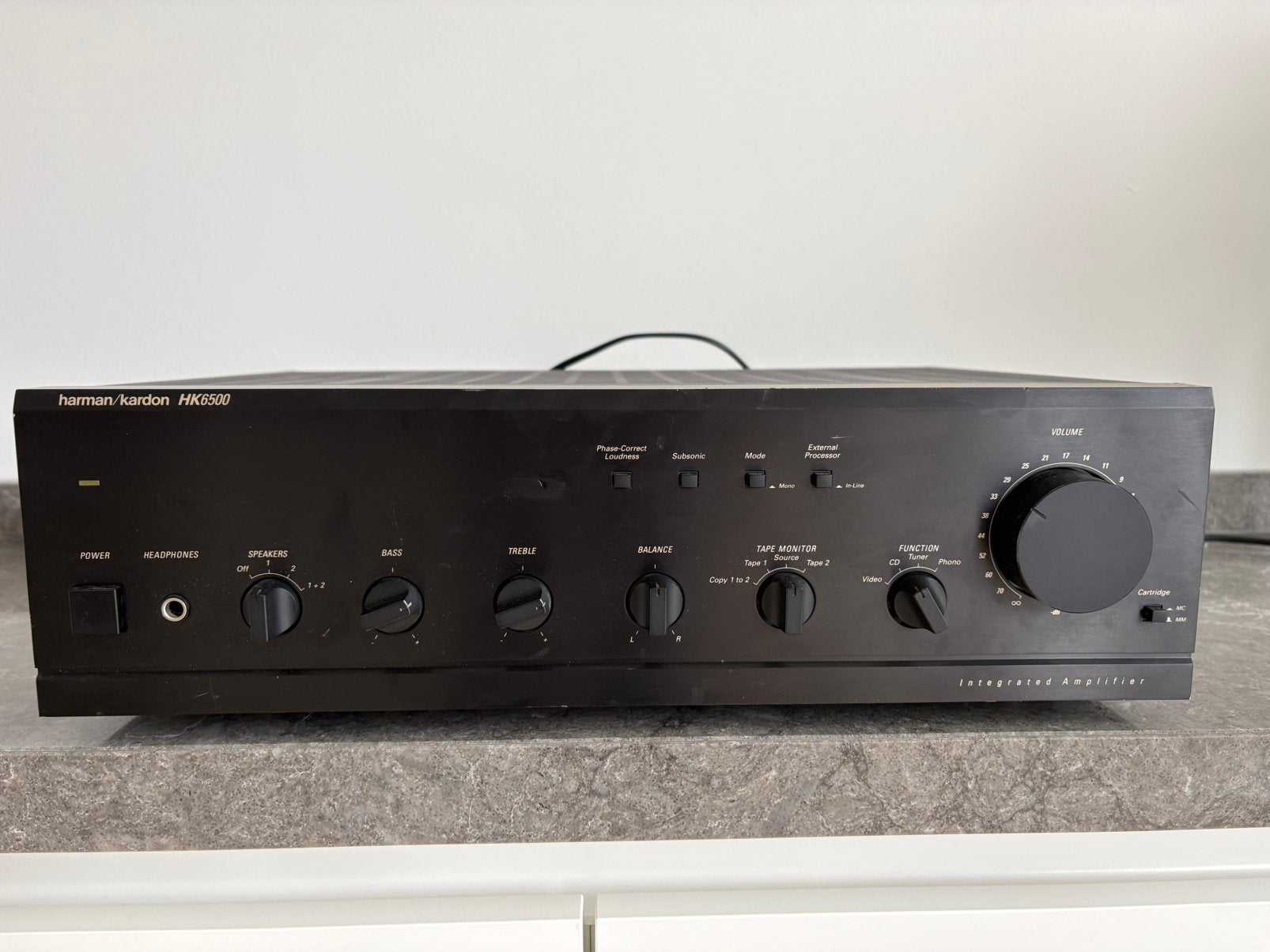 Harman Kardon HK6500 Geïntegreerde Versterker, Overige merken, Gebruikt, Ophalen of Verzenden, 60 tot 120 watt