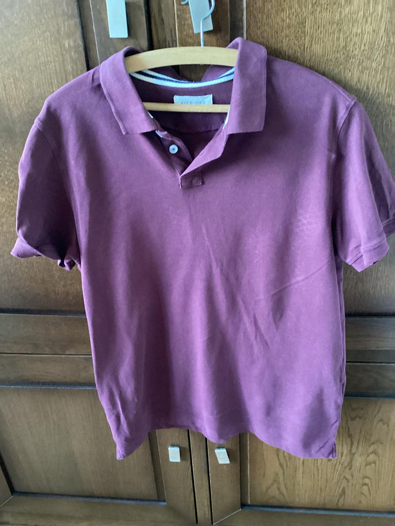Pier One paarse polo maat M, Kleding | Heren, Ophalen of Verzenden, Zo goed als nieuw, Maat 48/50 (M), Paars