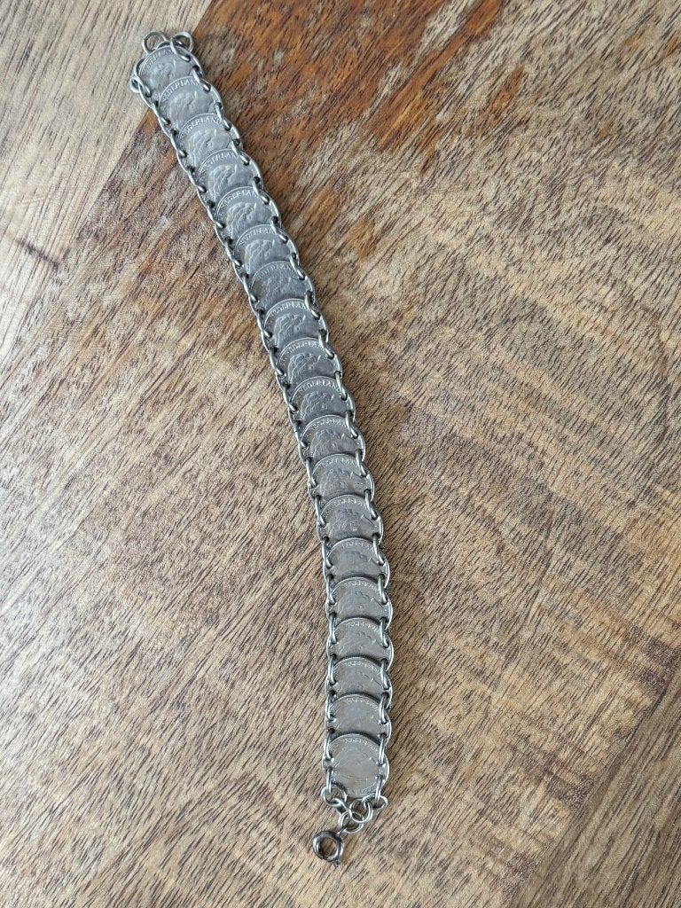 Een heel mooie Wilhelmina armband, Sieraden, Tassen en Uiterlijk, Armbanden, Ophalen, Zo goed als nieuw, Zilver, Staal