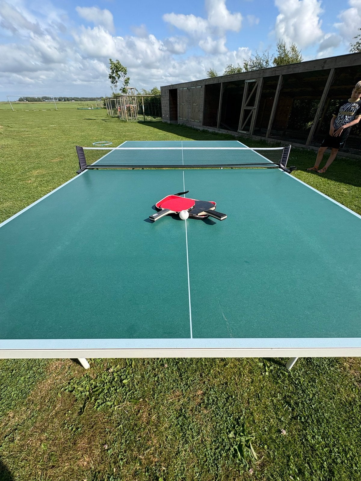 Outdoor Tafeltennistafel, Ophalen, Gebruikt, Tafel Outdoor, Inklapbaar