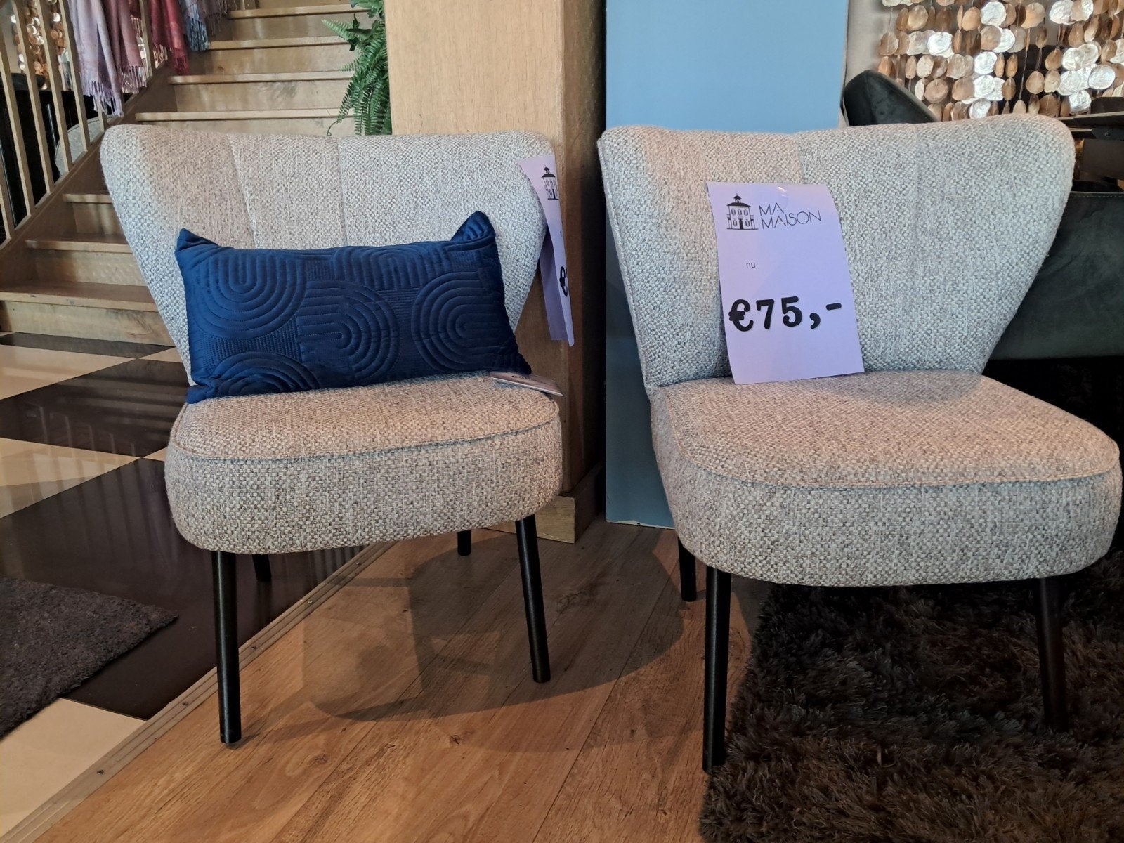 stoeltjes VAN € 339 VOOR €75, Ophalen, Overige kleuren, Zo goed als nieuw, Eén