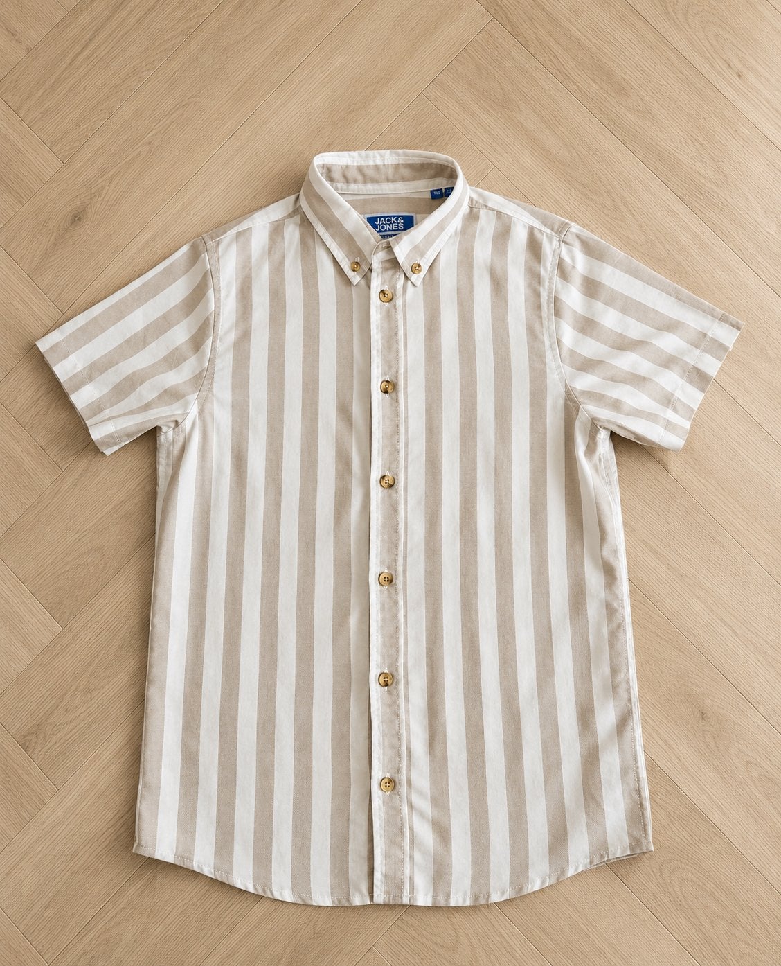 Jack & Jones gestreept overhemd, Kinderen en Baby's, Kinderkleding | Maat 152, Ophalen of Verzenden, Zo goed als nieuw, Jongen
