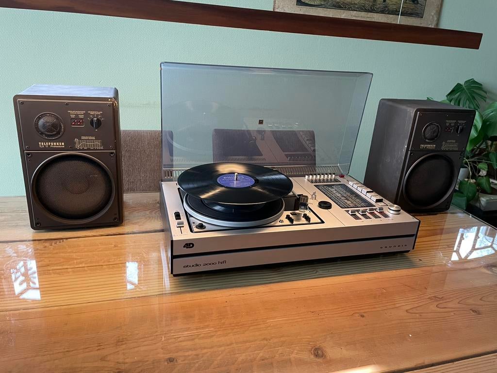 Grundig Studio 2000 hifi set Dual Telefunken, Audio, Tv en Foto, Platenspelers, Zo goed als nieuw, Dual, Automatisch, Ophalen