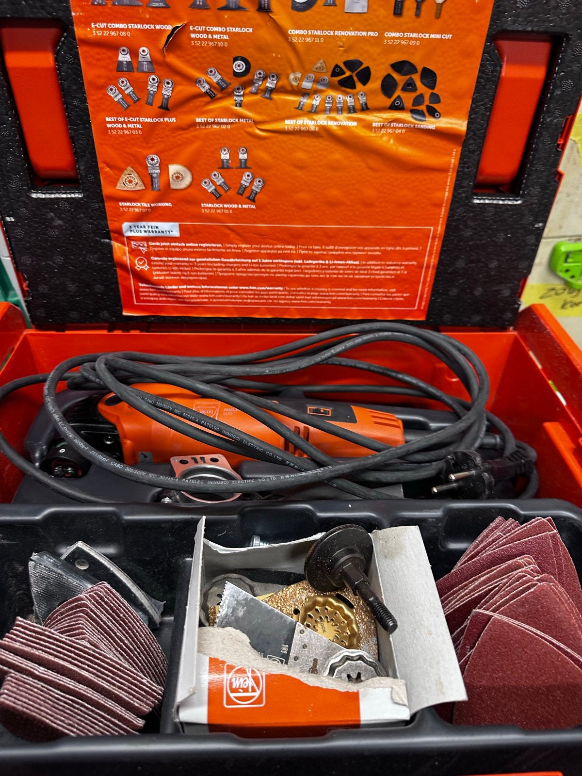 Fein Multimaster MM 500 Plus Top- Multitool met accessoires, Ophalen of Verzenden, Zo goed als nieuw