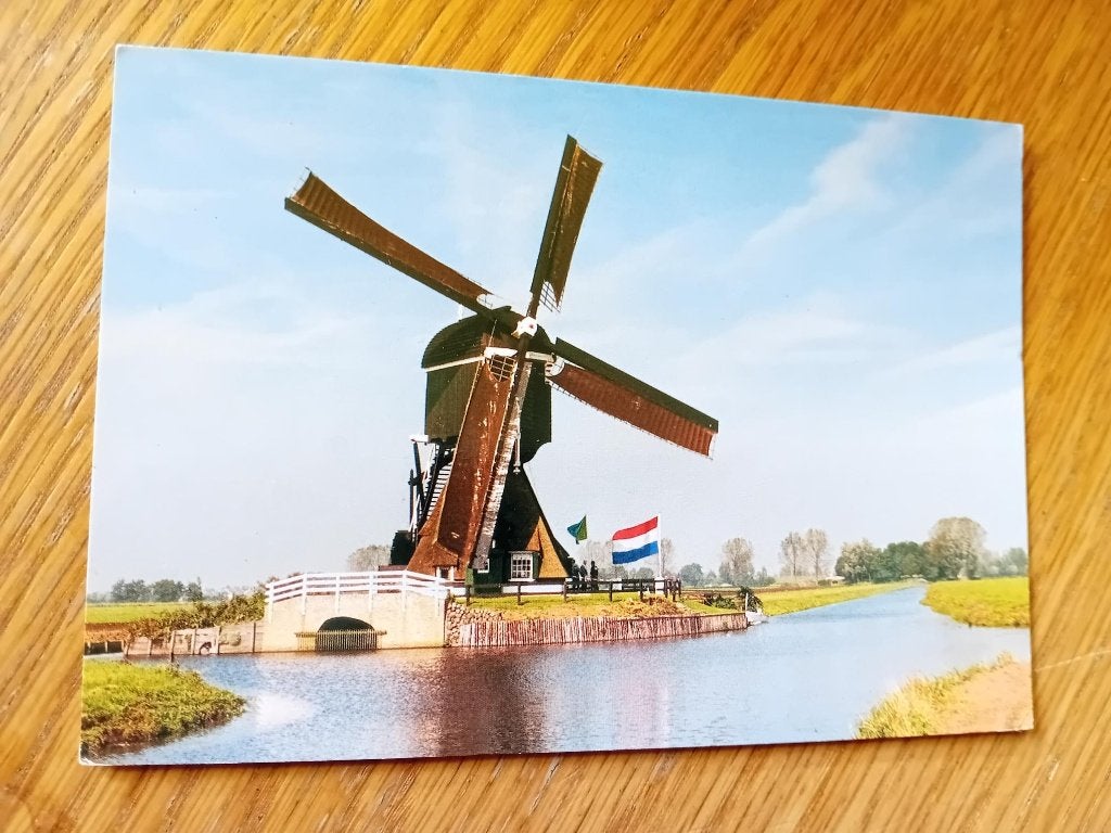 Molen kaart Oude Weteringmolen Streefkerk Gem.Liesveld, Verzamelen, Ophalen of Verzenden, Voor 1920, Ongelopen, Overige thema's