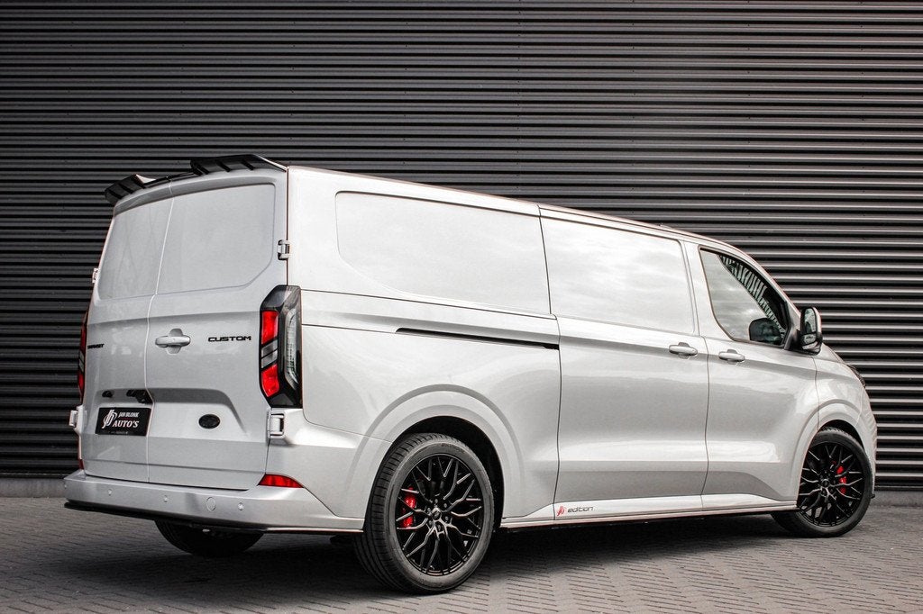 Ford TRANSIT CUSTOM 320 2.0 TDCI L2H1 Limited 170PK JB- EDIT, Auto's, Bestelauto's, 4 cilinders, 2500 kg, Leder, Diesel