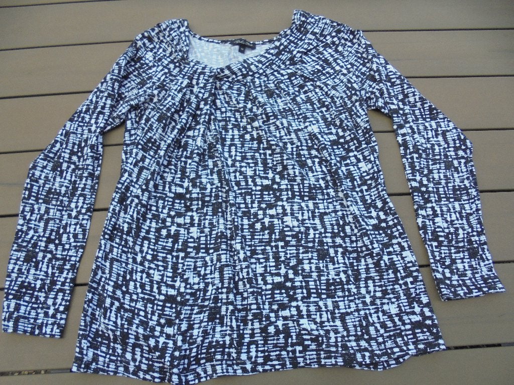 Zwart/wit shirt SOPHIA PERLA, Maat 38/40 (M), Zwart, Ophalen of Verzenden, Zo goed als nieuw