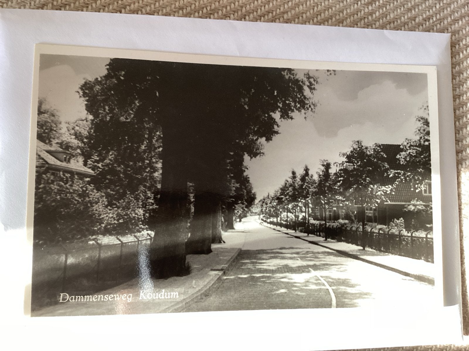 Oude ansichtkaart Dammmenseweg Koudum - Friesland, Verzamelen, Ophalen of Verzenden, 1920 tot 1940, Ongelopen, Friesland