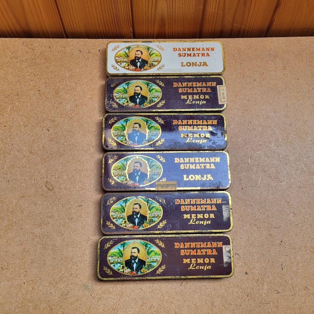 Lege sigarendoosjes Dannemann Sumatra Lonja (6 stuks), Verzamelen, Ophalen, Gebruikt