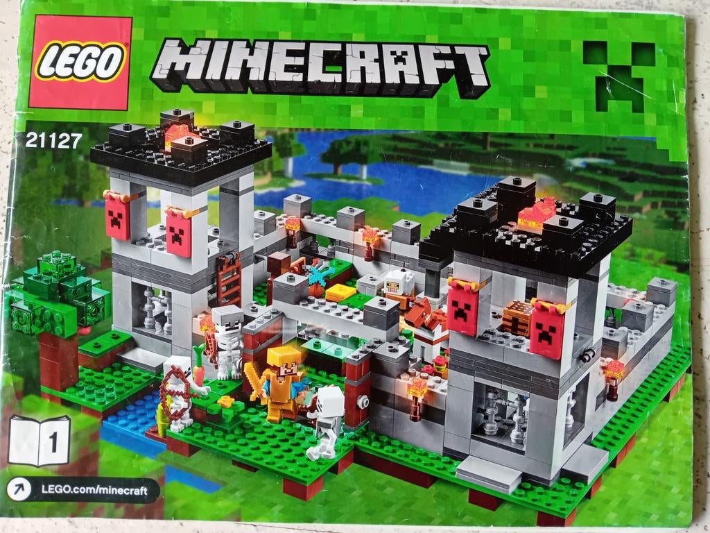 Lego Minecraft 21127 Het Fort - Complete set met instructies, Compleet, Gebruikt, Minecraft, Lego