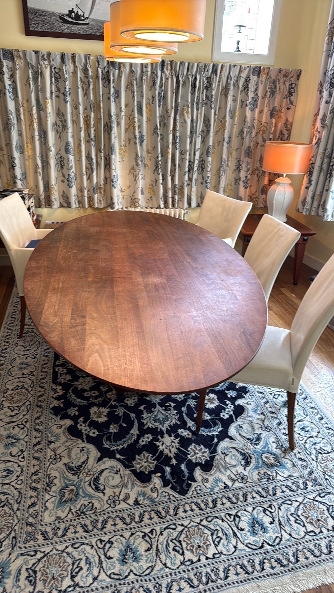 Grote Ovale Eettafel - 238x119 cm, Huis en Inrichting, Tafels | Eettafels, Ophalen, Gebruikt, 100 tot 150 cm, 200 cm of meer