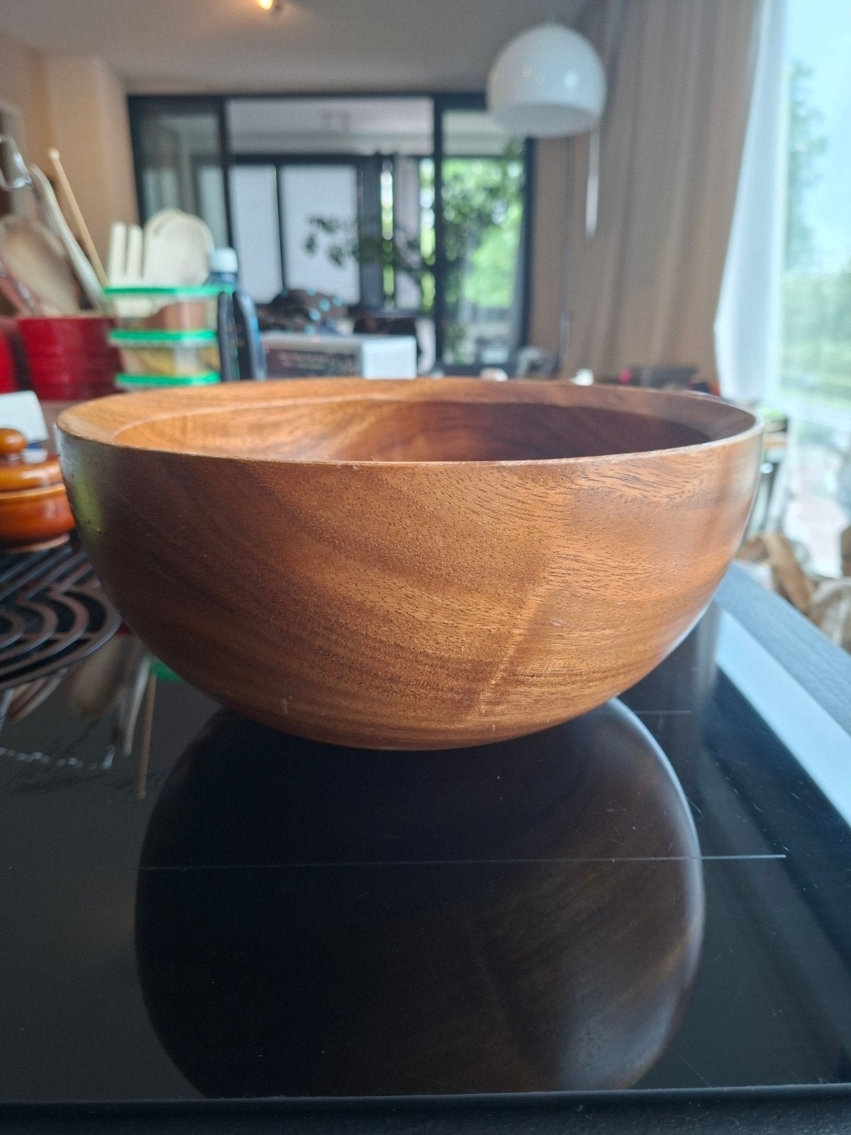 Grote vintage houten schaal - Kinta Design, Ophalen of Verzenden