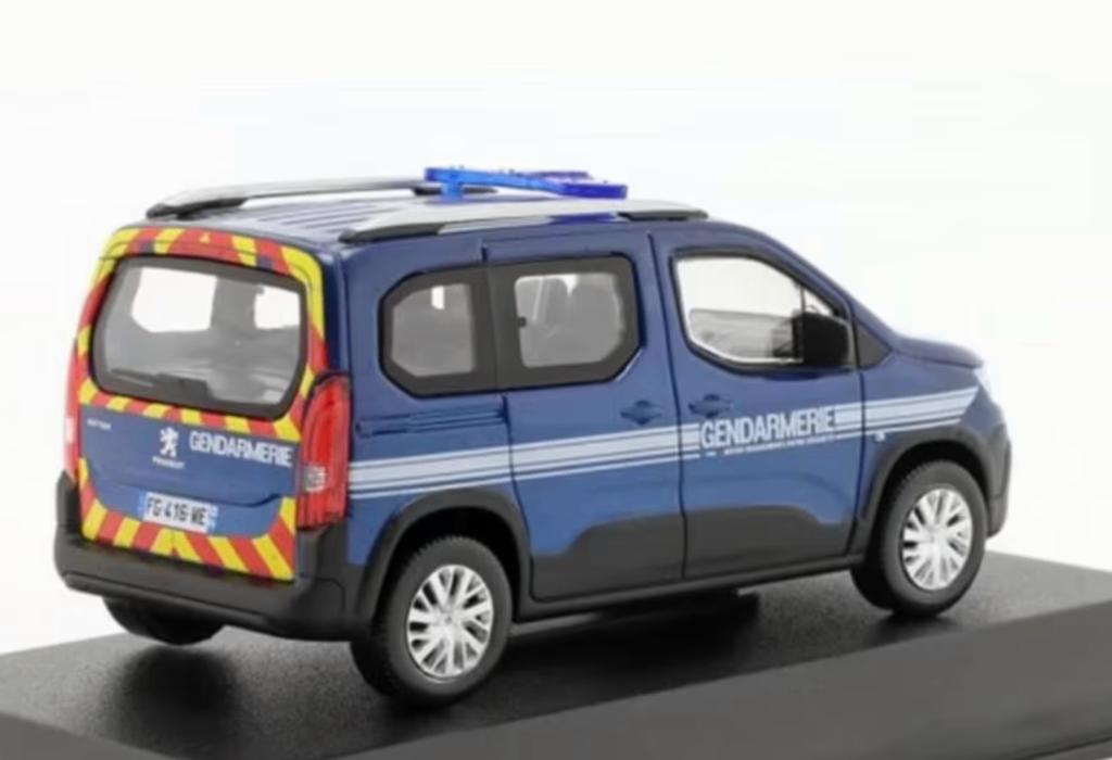 PEUGEOT RIFTER 2019 GENDARMERIE OUTREMER 1/43 NOREV 479064, Verzenden, Nieuw, Auto, Norev