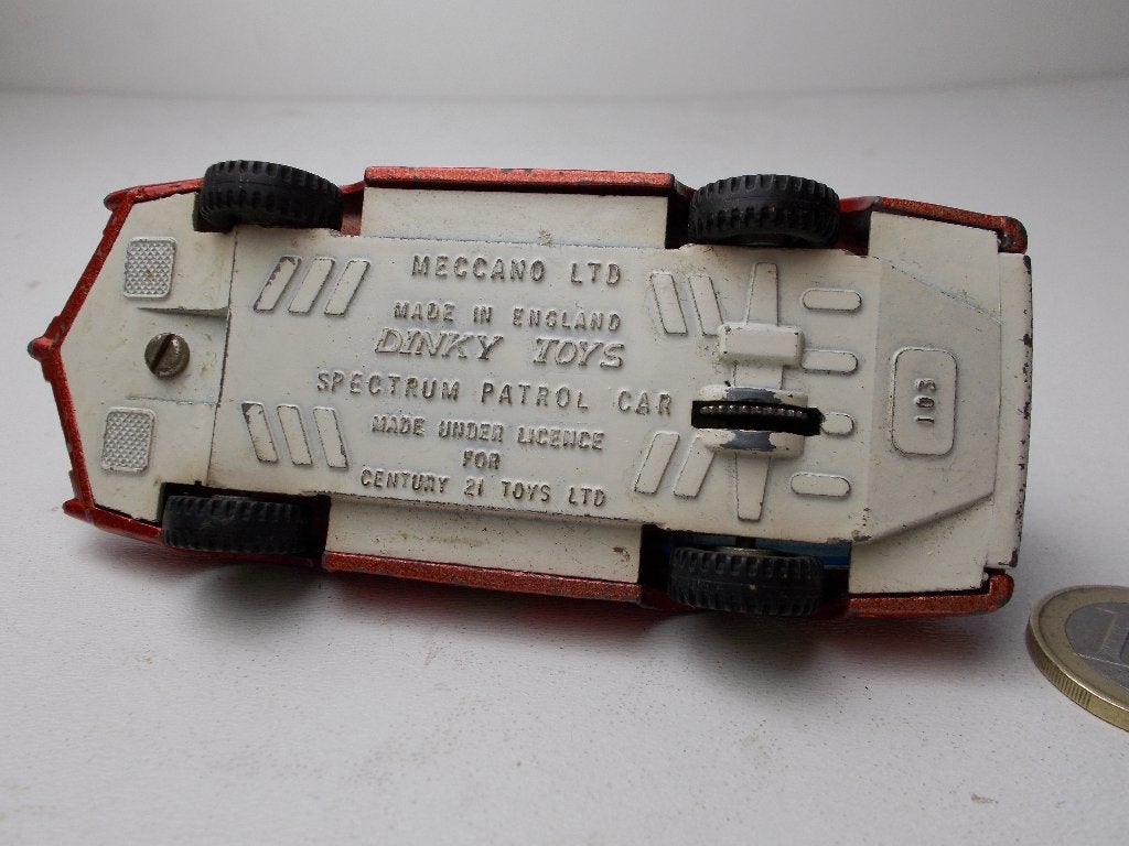 1968 Dinky Toys 103 SPECTRUM PATROL CAR I.g.st! (-B-), Hobby en Vrije tijd, Ophalen of Verzenden, Zo goed als nieuw, Auto, Dinky Toys