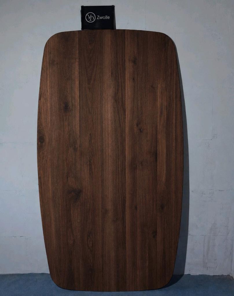 Eiken tafels op maat noten Deens ovaal massief industrieel e, 100 tot 150 cm, Eikenhout, Ophalen of Verzenden, Noten Deens ovaal industrieel
