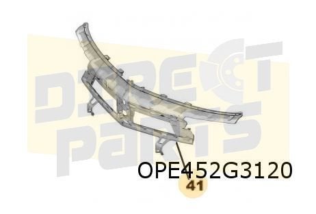 Opel Astra L / Opel Astra L Sports Tourer voorbumper - grill, -, -, Opel, Nieuw