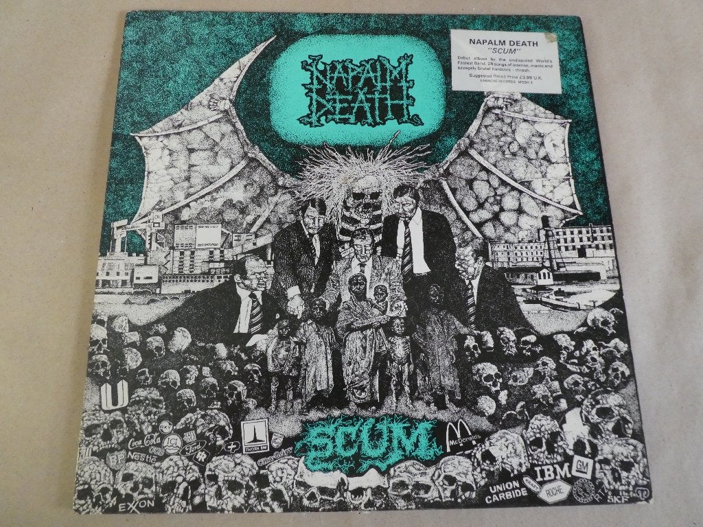 Napalm Death – Scum (1987), LP, Gebruikt, Fotohoes, Ophalen of Verzenden