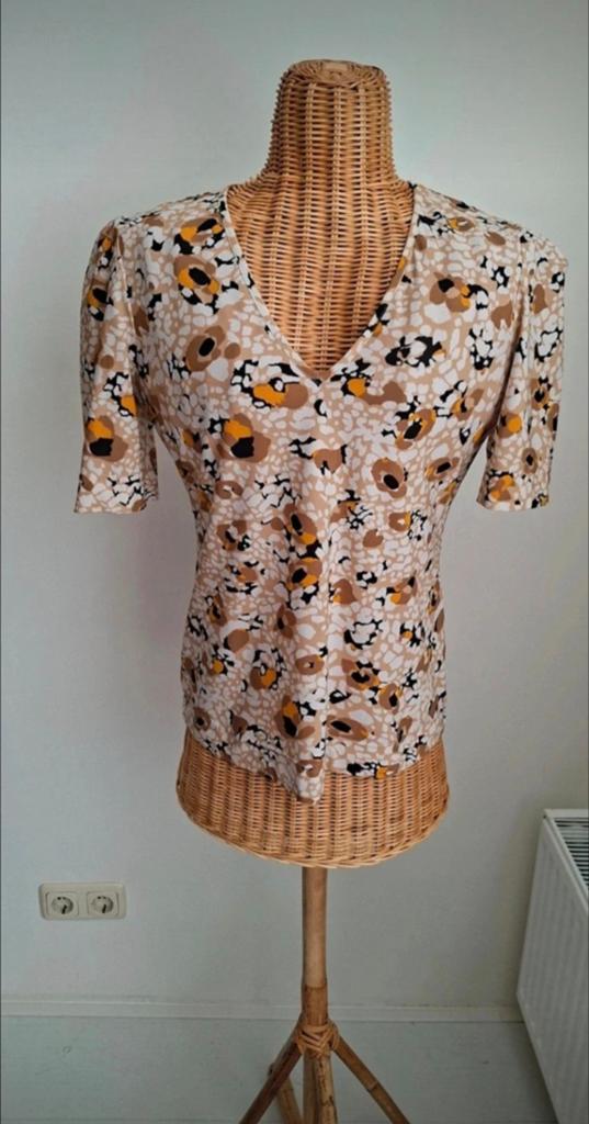 Studio Anneloes Travelstof Shirt maat S/36, Studio Anneloes, Beige, Ophalen of Verzenden, Zo goed als nieuw