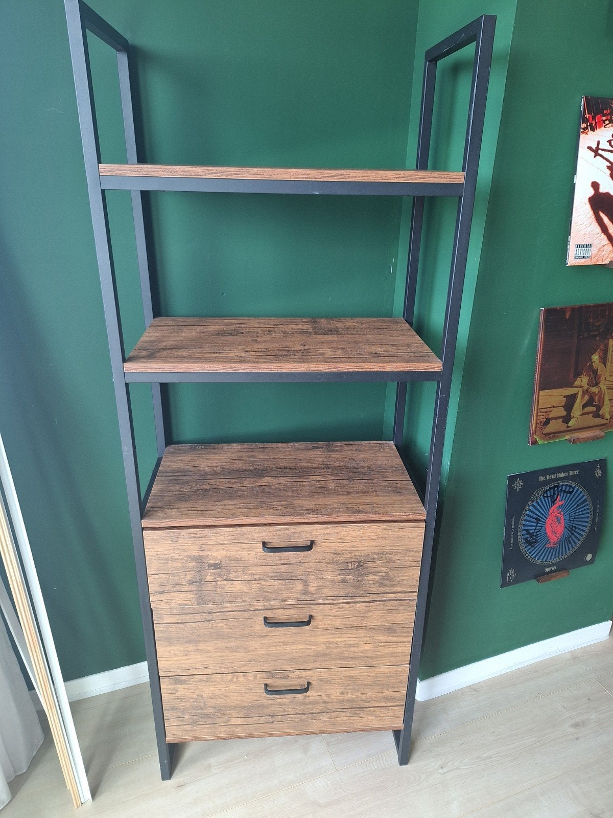 Kast met 3 planken en 3 lades, Huis en Inrichting, Ophalen, 50 tot 100 cm, 3 of 4 laden, 150 tot 200 cm
