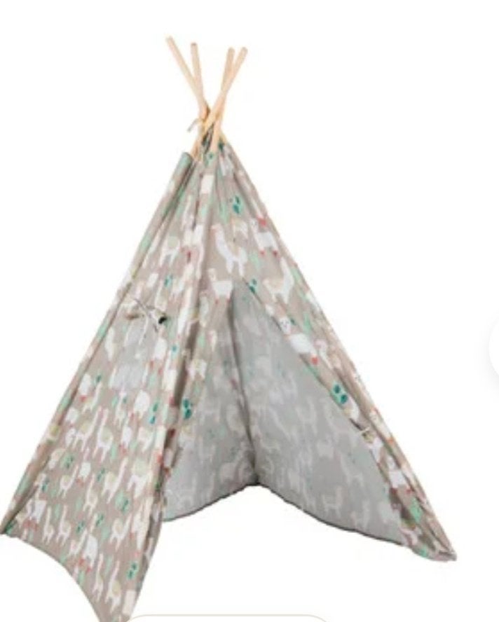 Xenos tipi tent met lama print, Kinderen en Baby's, Speelgoed | Speeltenten, Zo goed als nieuw, Ophalen