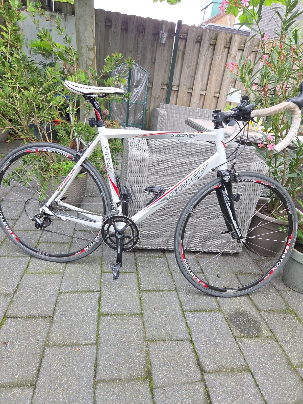 Ridley compact racefiets - Wit/Rood - Campagnolo onderdelen, 28 inch, Gebruikt, Aluminium, Meer dan 20 versnellingen