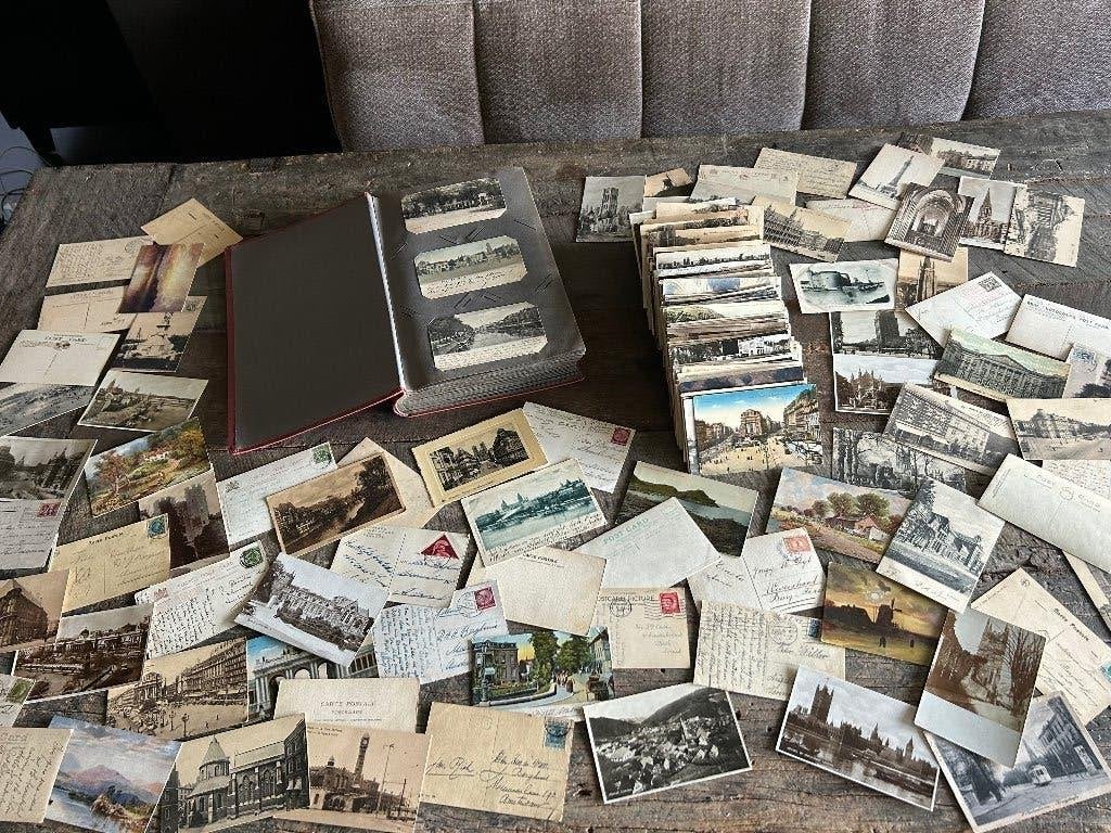 Verzameling oude postkaarten - ansichtkaarten oa Nederland, Verzamelen, Ophalen, Voor 1920, Zuid-Holland