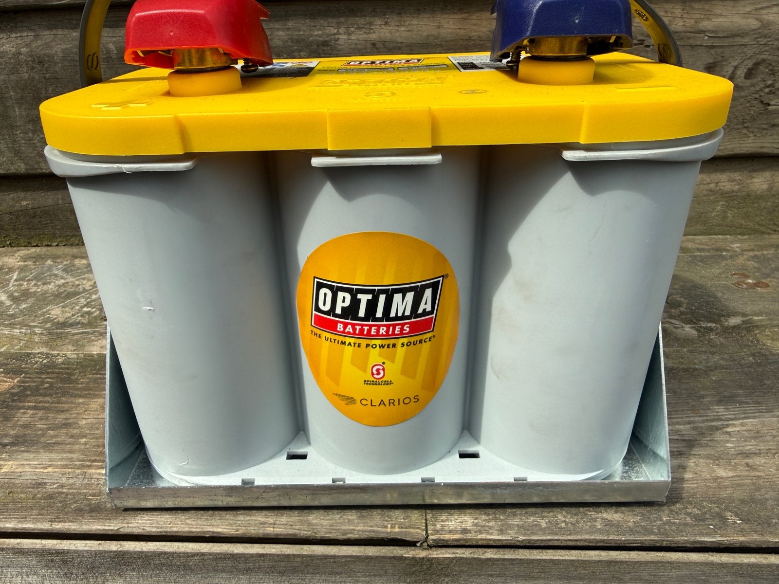 Optima Yellow 12volt 55 ampere accu, Ophalen