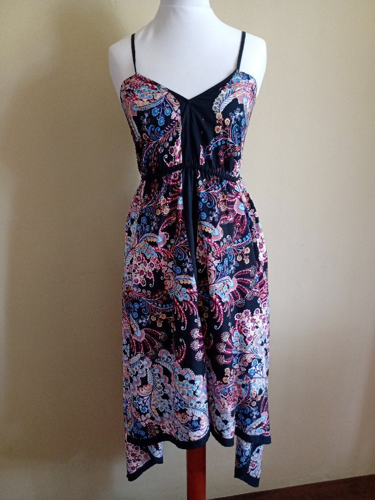 Zomer Lente Jurk met Bloemen Paisley Patroon Maat 36, Kleding | Dames, Atmosphere, Overige kleuren, Ophalen of Verzenden, Zo goed als nieuw
