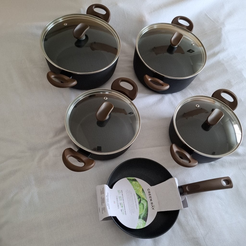 kookpannen, Ophalen, Inductieplaat, Aluminium, Pannenset