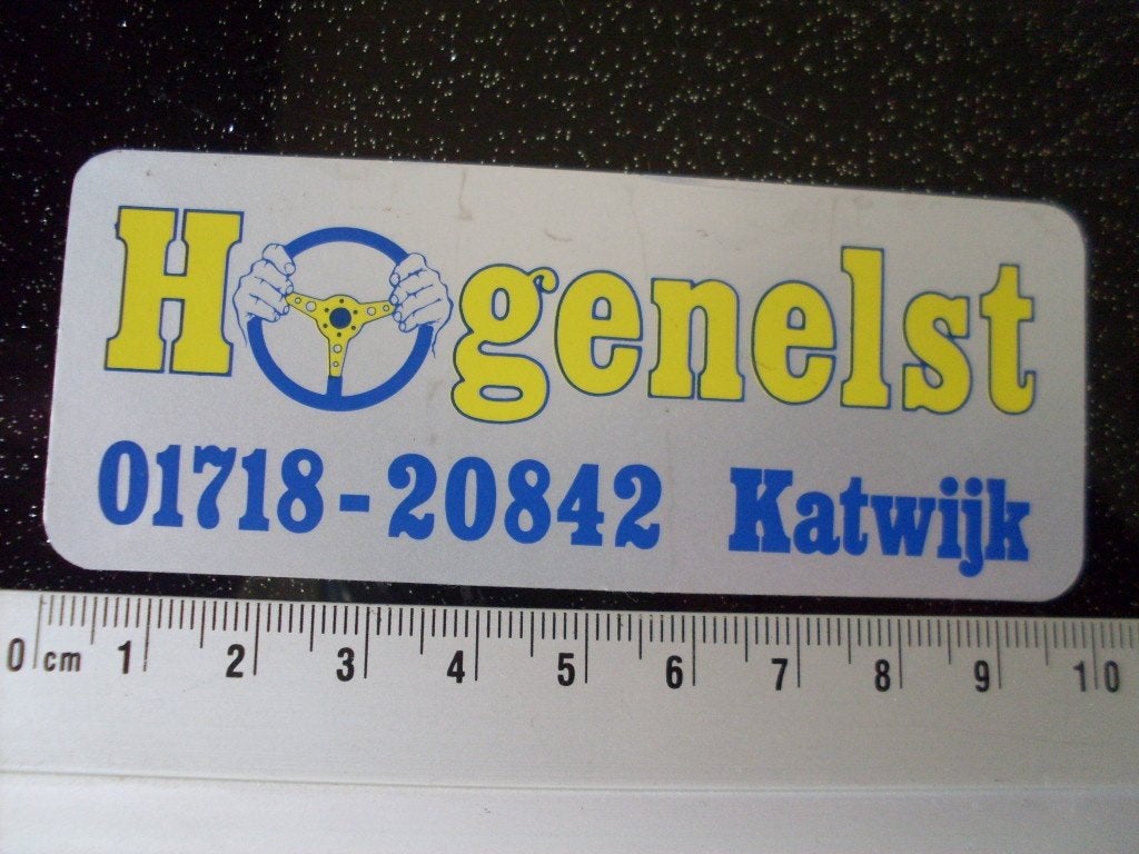 folie sticker Hogenelst katwijk logo, Verzenden, Zo goed als nieuw, Bedrijf of Vereniging