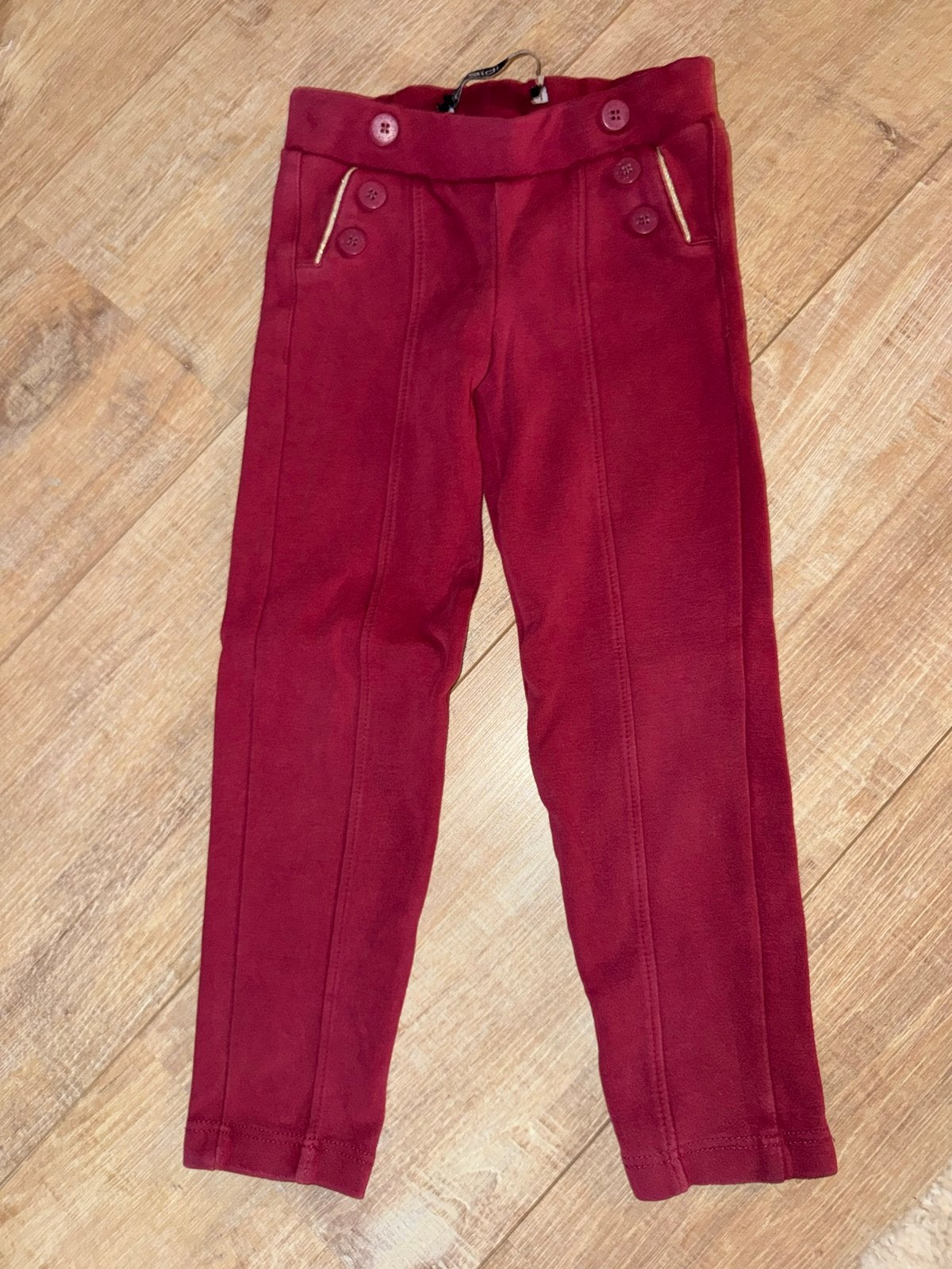 Okaïdi bordeauxrode broek voor meisjes, maat 104, Kinderen en Baby's, Kinderkleding | Maat 104, Ophalen of Verzenden, Gebruikt