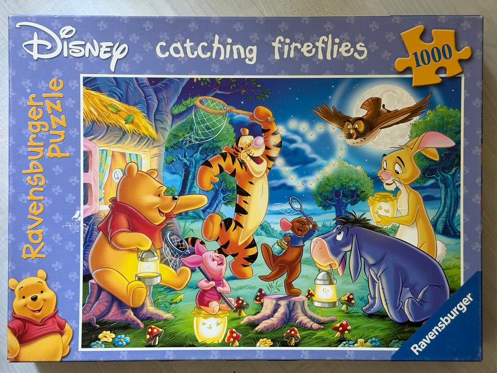 Disney winnie the pooh puzzel 1000 ravensburger, Ophalen of Verzenden, 500 t/m 1500 stukjes, Zo goed als nieuw