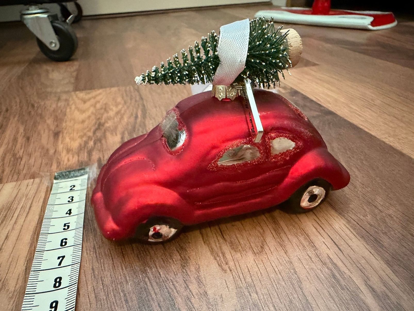1x Riviera maison Winter Holiday Car Ornament kerstbal, Ophalen, Zo goed als nieuw