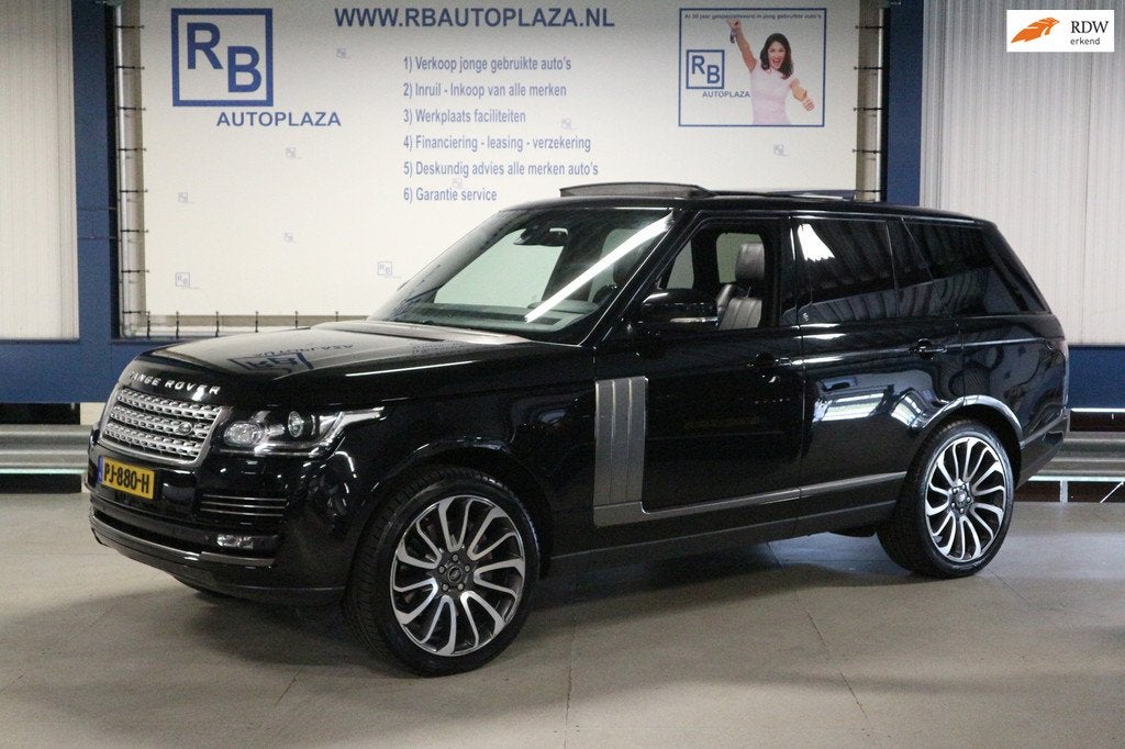 Land Rover Range Rover 4.4 SDV8 / BLACK ON BLACK / MASSAGE /, Auto's, Land Rover, Bedrijf, Te koop, 360° camera, 4x4, ABS, Airbags