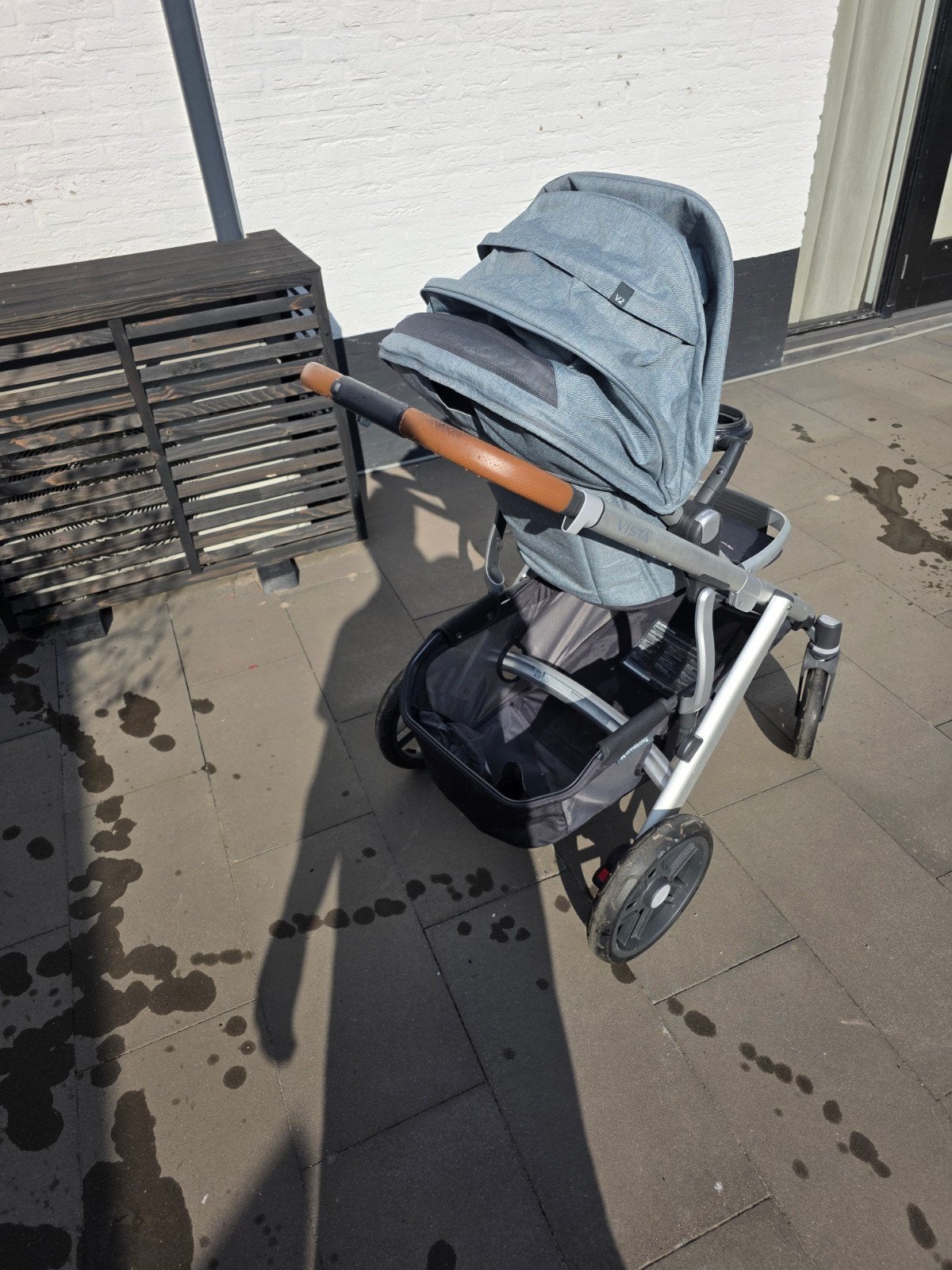 UPPAbaby Vista V2 Kinderwagen met Reiswieg, Kinderen en Baby's, Kinderwagens en Combinaties, Zo goed als nieuw, Combiwagen, Verstelbare duwstang