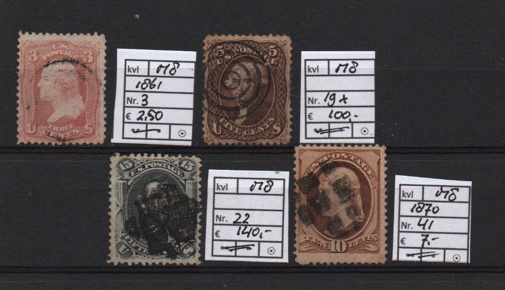 M8) Leuk kavel Oudjes US, Ophalen of Verzenden, Gestempeld, Noord-Amerika